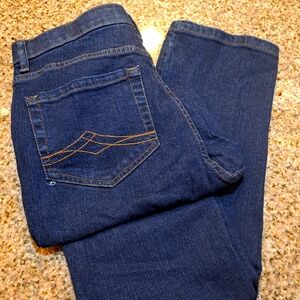 DENIM & CO. womens Size 8 Tall full length Indigo blue straight leg jeans